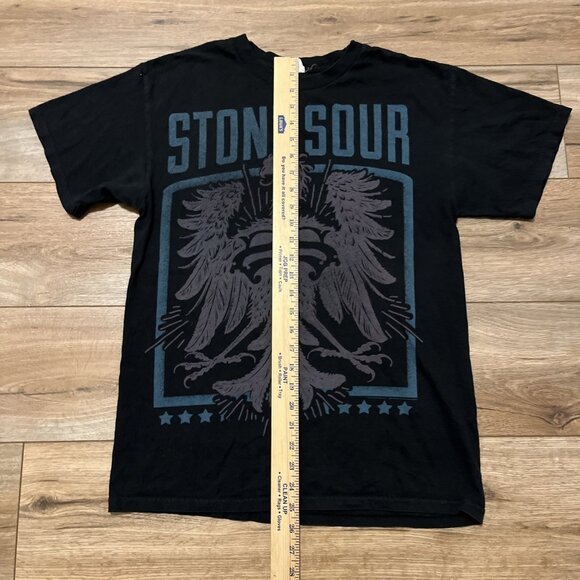 Stone Sour Logo Graphic T Shirt Adult SZ MEDIUM Black Hard Rock Music - Picture 4 of 7
